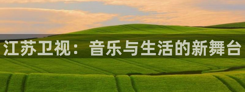 乐天堂fun体育f开号：江苏卫视：音乐与生活的新舞台